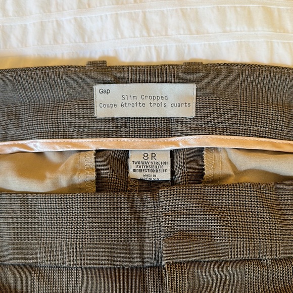 Cropped Cotton Glen Plaid Trousers - Picture 3 of 9
